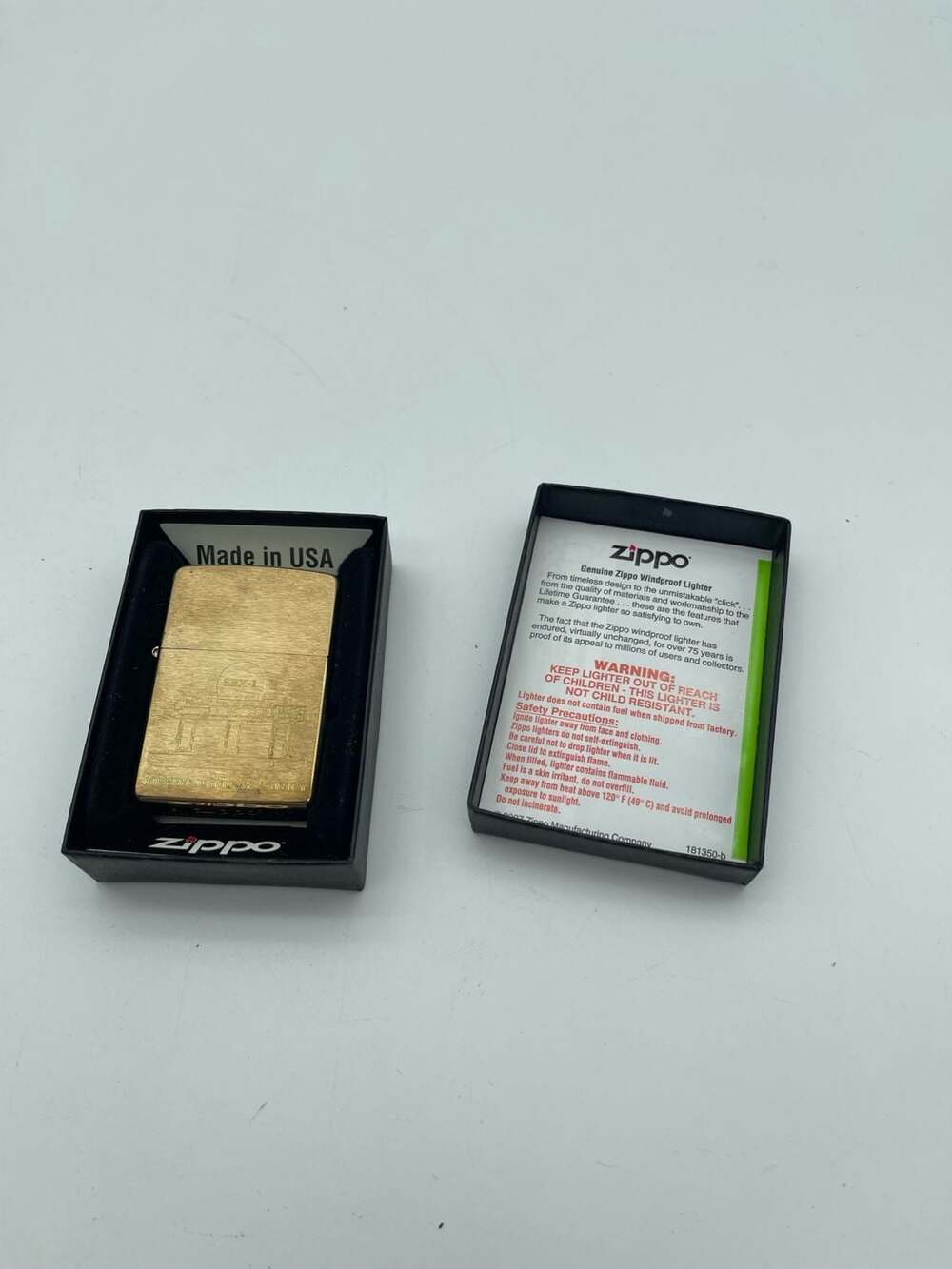 Zippo Brushed Brass‎ Missile Defense Agency SBX-1 Sea-Based X-Band Radar Lighter